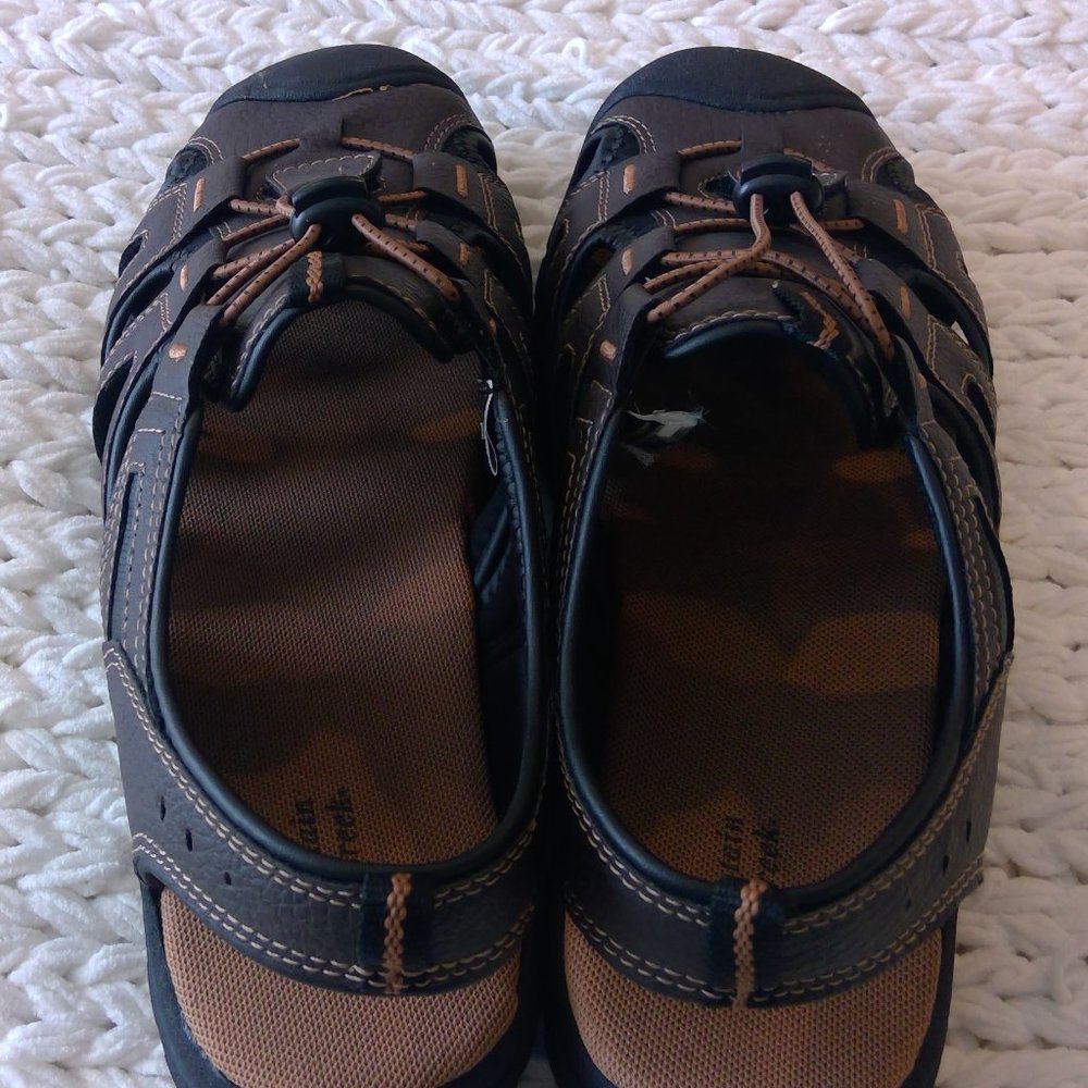Men's Brown Closed-Toe Outdoor Fisherman Sandals - Casual Trail Comfort - Picture 7 of 9
